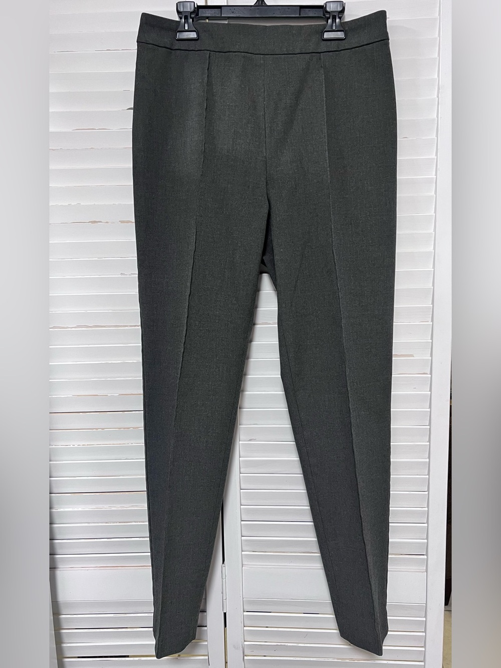 Talbots Curvy Heather Gray Side Zip Dress Pants - Excellent Condition